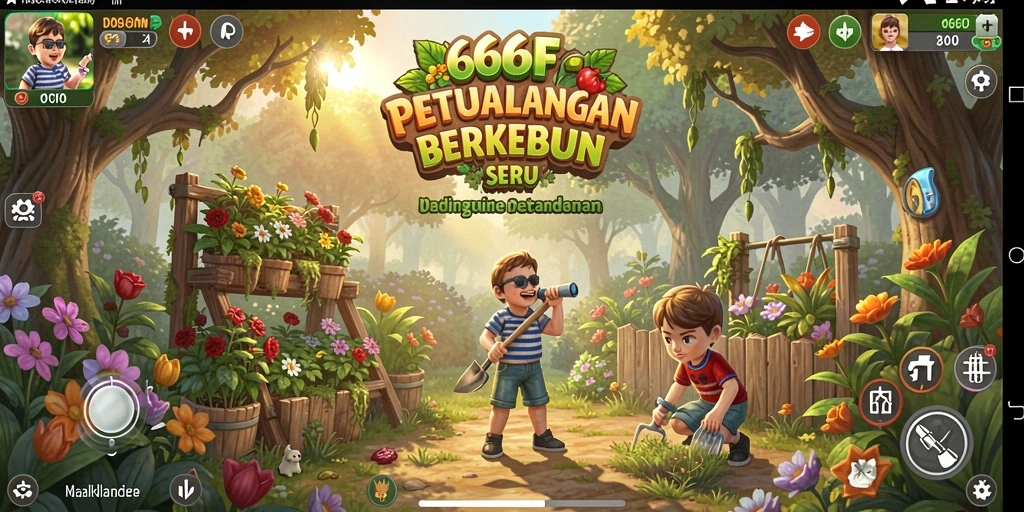Gameplay menarik yang menggambarkan bertani di 666F.