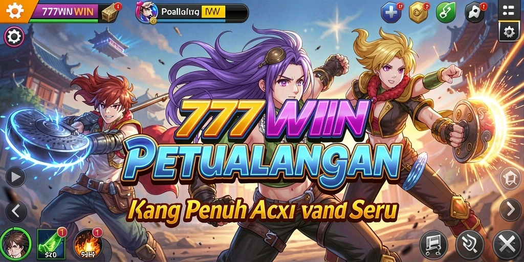 Gameplay <strong>777WIN</strong> menampilkan karakter anime dalam pertempuran seru.