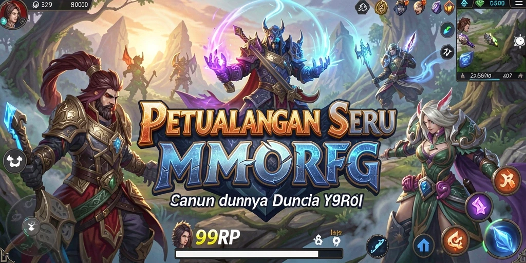 Gameplay seru dalam dunia MMORPG 99RP.