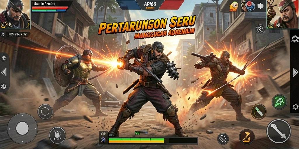 Tampilan gameplay seru di API66 dengan aksi tidak terduga.