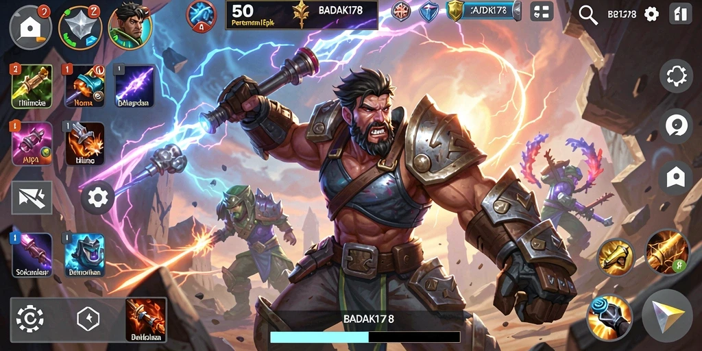 Tampilan menarik dari gameplay aksi dalam <strong>BADAK178</strong> yang kompetitif.