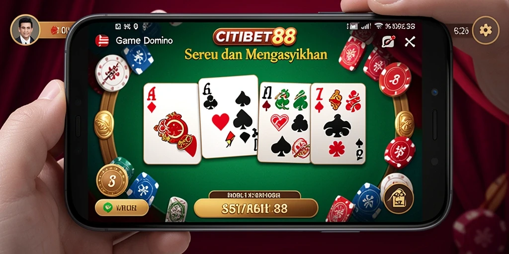 Tampilan menarik dari gameplay Domino CITIBET88.