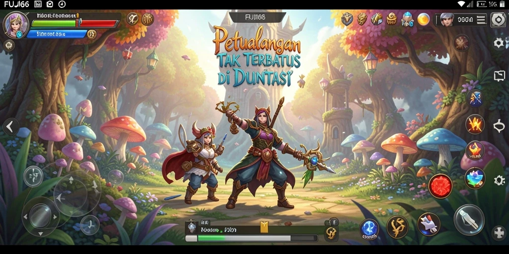 Tampilan gameplay FUJI66 yang penuh aksi dan petualangan.