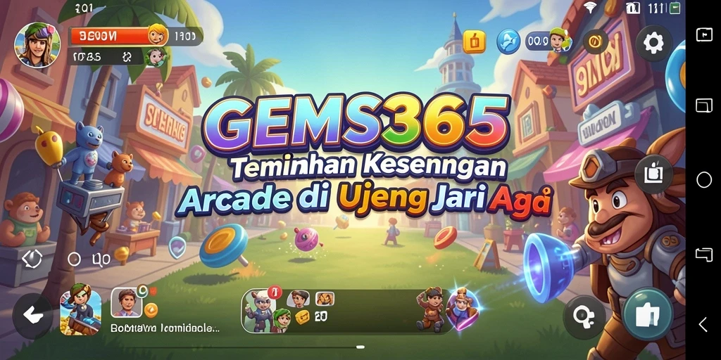 Tampilan gameplay seru dan penuh warna di GEMS365.