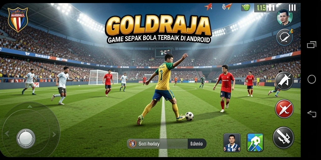 Tampak depan aksi permainan sepenuhnya dalam GOLDRAJA.