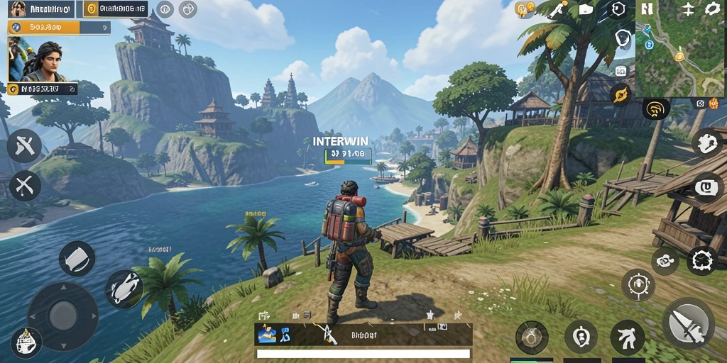 Screenshot INTERWIN menampilkan gameplay dunia terbuka yang menarik.