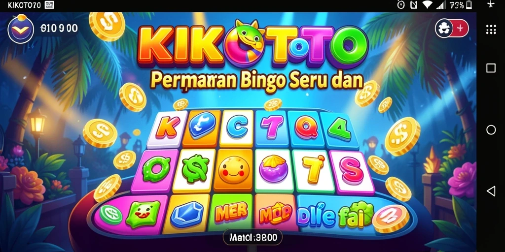 Screenshot gameplay KIKOTOTO menampilkan suasana permainan Bingo yang seru.