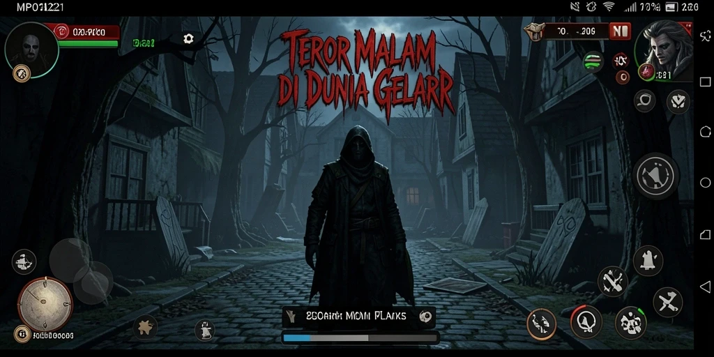 Screenshot MPO1221 menampilkan suasana mencekam dan gameplay horror yang intens.