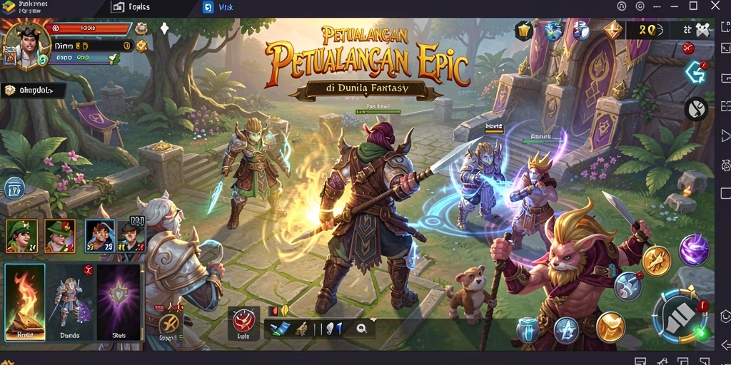 Tampilan dinamis dan seru dari gameplay RPG di N06.