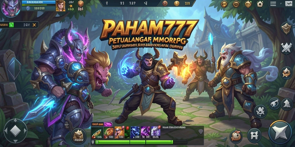 Tampilan gameplay seru dalam dunia fantasi PAHAM777.