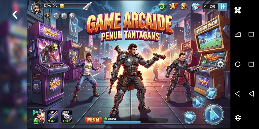 Tampilan gameplay seru dari RPVIP6 yang menggugah semangat bermain.