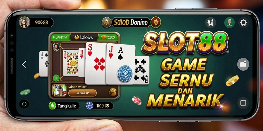 Tampilan gameplay seru dari SLOT88 yang memikat penggemar domino.