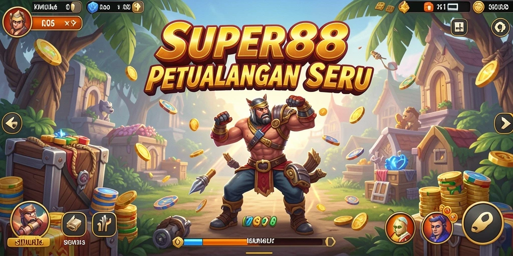 Screenshot utama SUPER88 menampilkan gameplay menarik dalam simulasi yang seru.