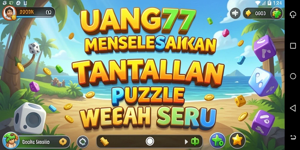 Tampilan gameplay Puzzle yang menarik dan menantang di UANG77.